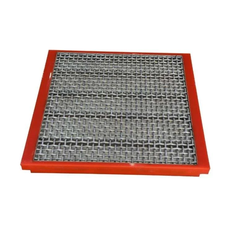 Polyurethane Frame Stainless Steel Punch Quarry Screen Mesh